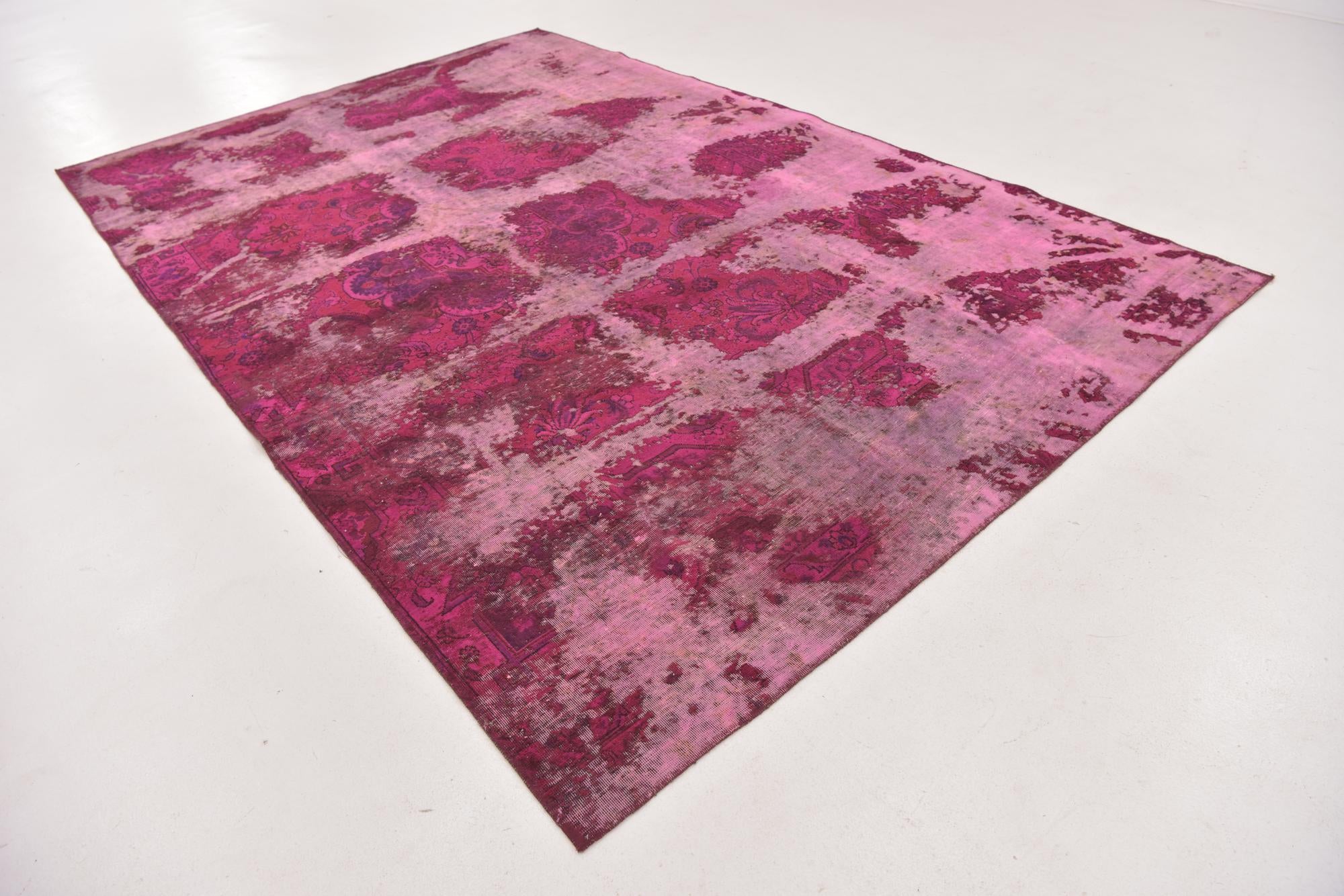 7' 10 x 12' 2 Hand Knotted Ultra Vintage Persian Wool Rug
