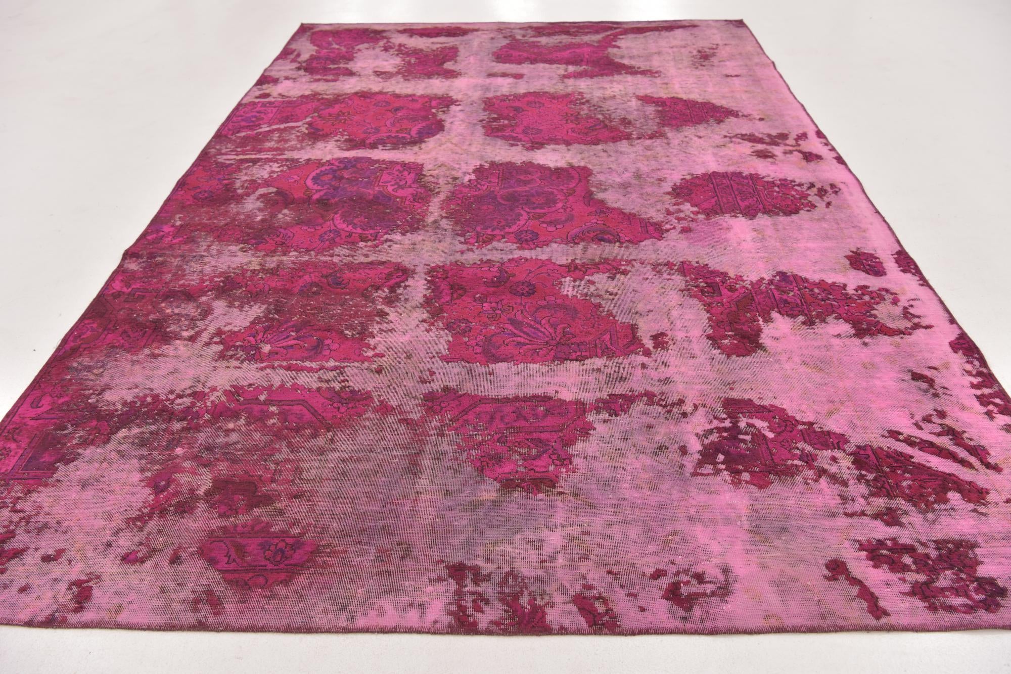 7' 10 x 12' 2 Hand Knotted Ultra Vintage Persian Wool Rug