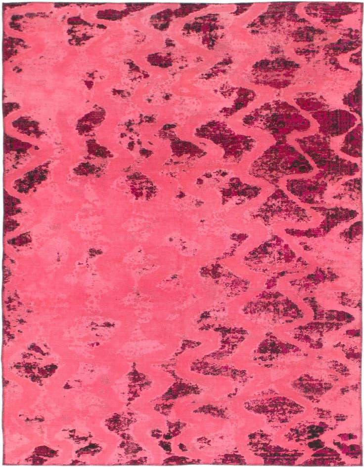 Detail image of 5' 10 x 9' 6 Hand Knotted Ultra Vintage Persian Wool Rug