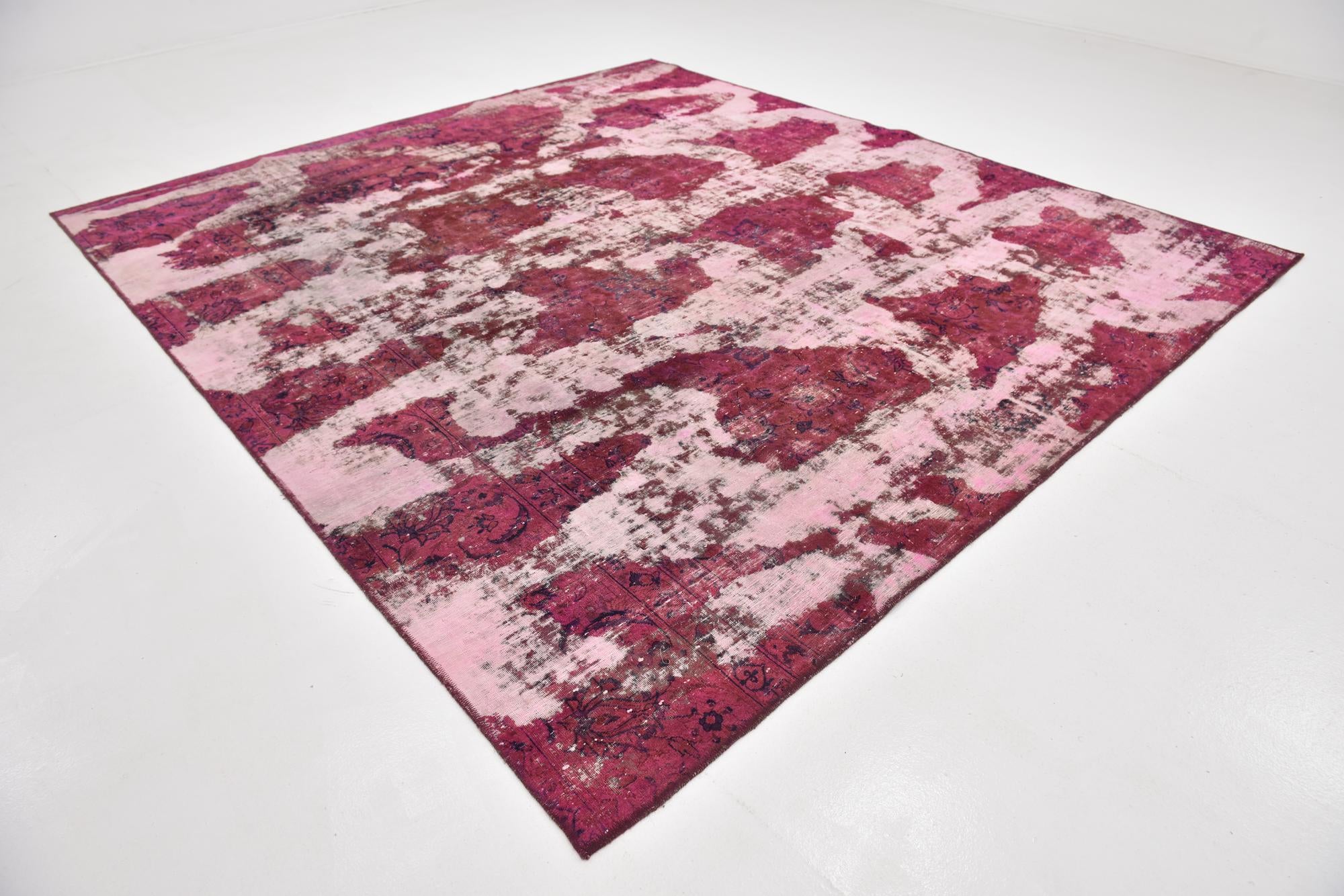 9' 2 x 10' 2 Hand Knotted Ultra Vintage Persian Wool Rug