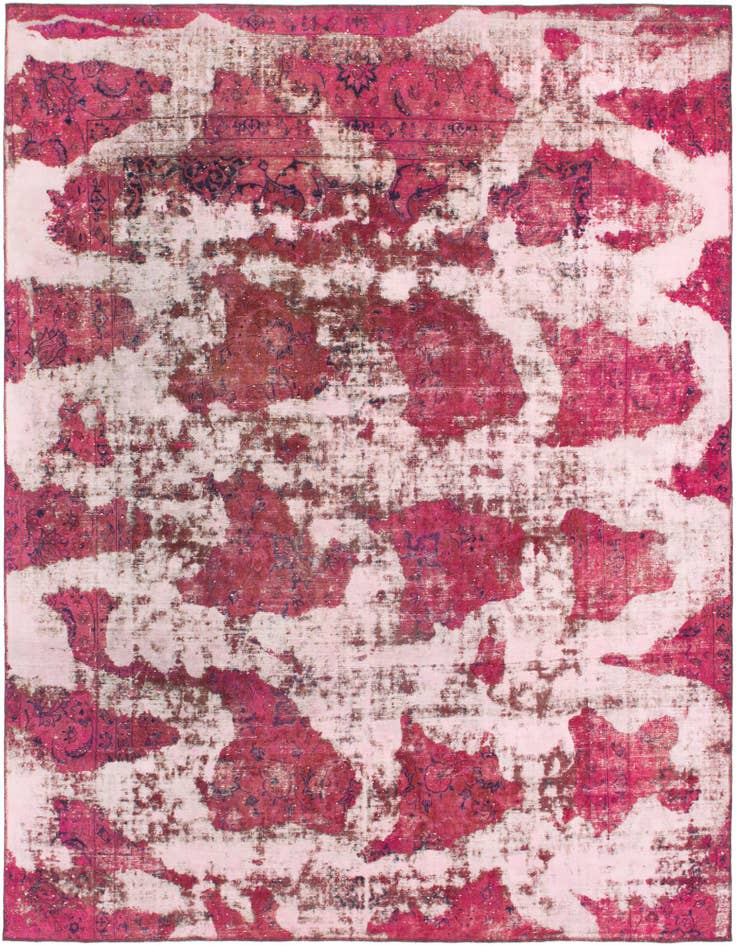 Detail image of 9' 2 x 10' 2 Hand Knotted Ultra Vintage Persian Wool Rug