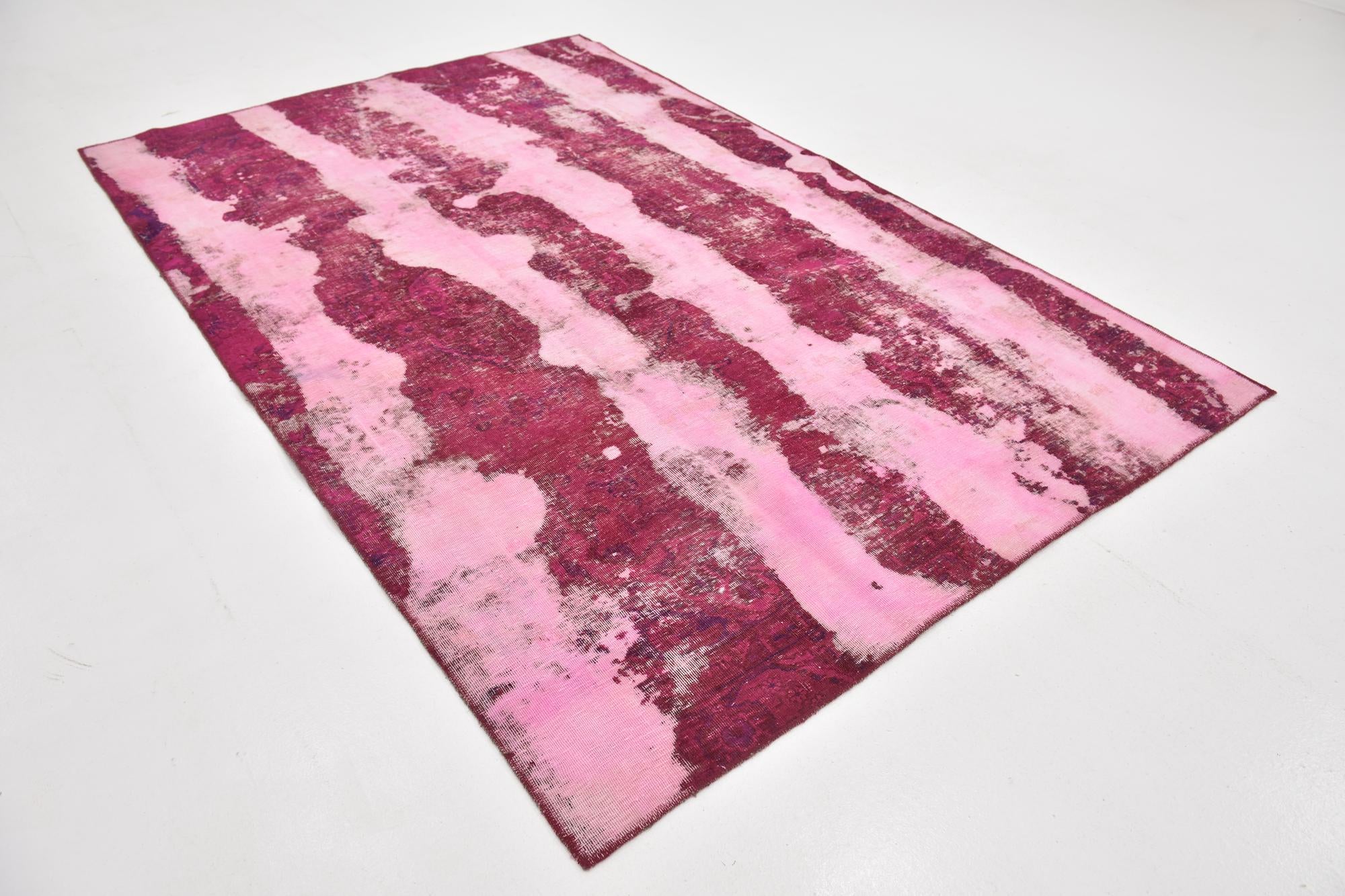 5' 7 x 8' 8 Hand Knotted Ultra Vintage Persian Wool Rug