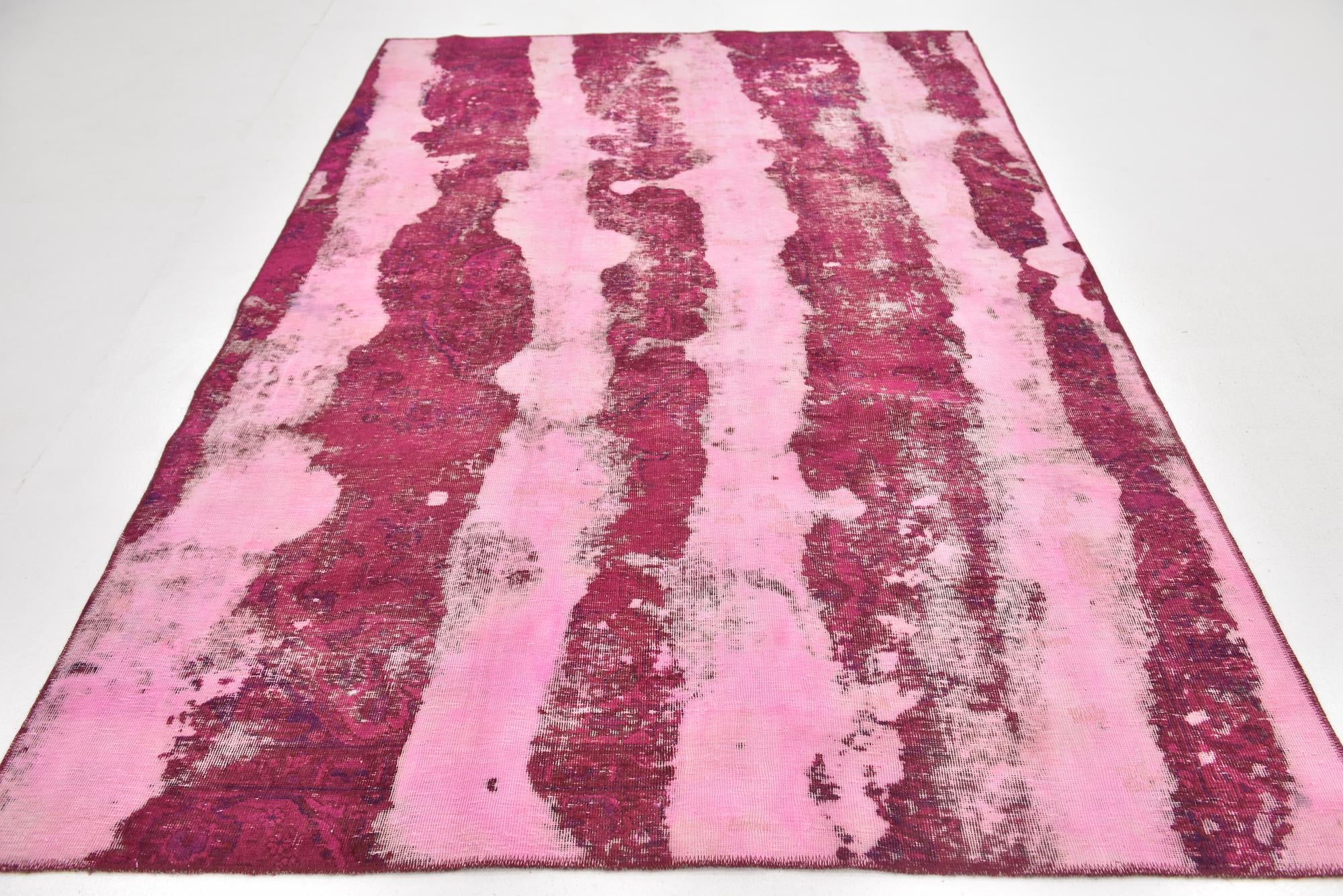 5' 7 x 8' 8 Hand Knotted Ultra Vintage Persian Wool Rug