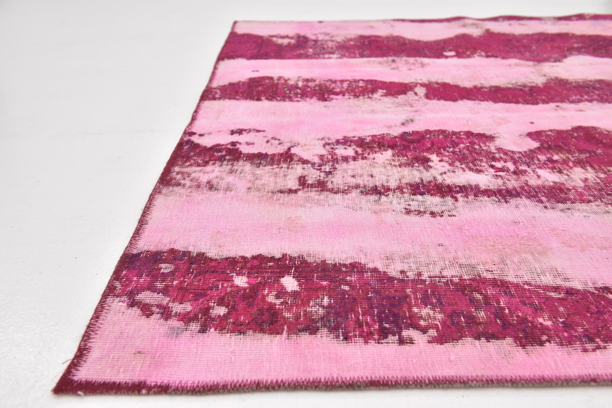 5' 7 x 8' 8 Hand Knotted Ultra Vintage Persian Wool Rug