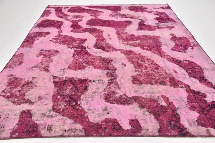 Detail image of 7' 5 x 9' 8 Hand Knotted Ultra Vintage Persian Wool Rug