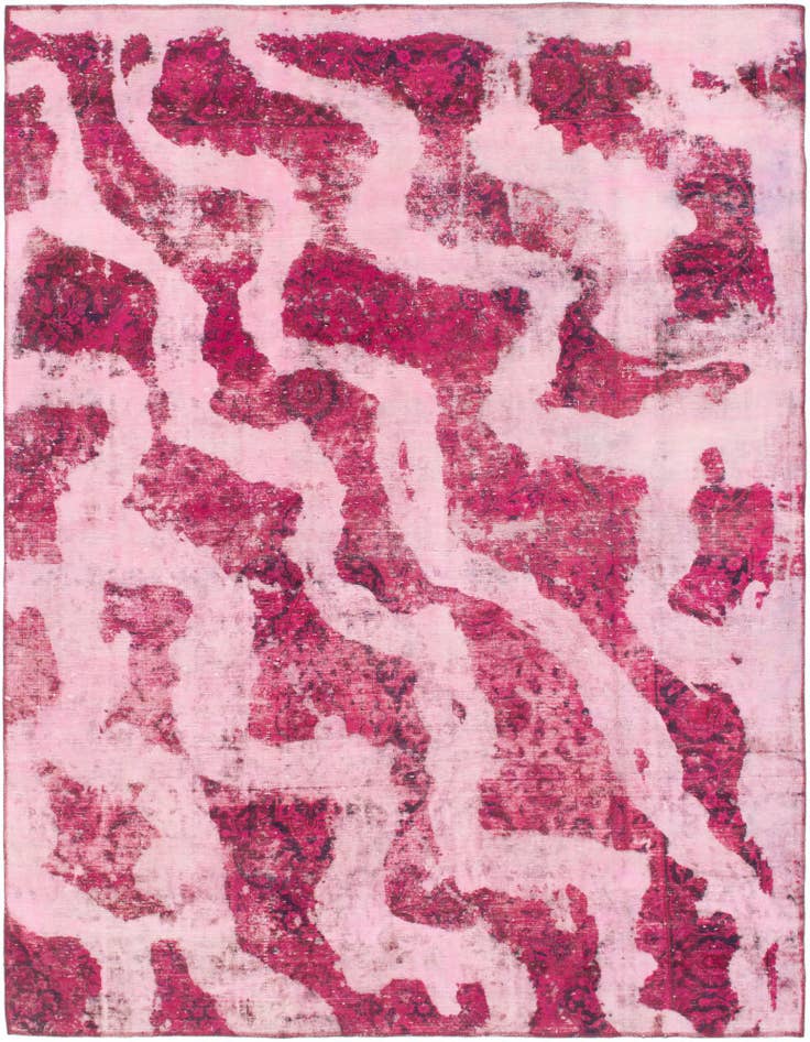 Detail image of 7' 5 x 9' 8 Hand Knotted Ultra Vintage Persian Wool Rug
