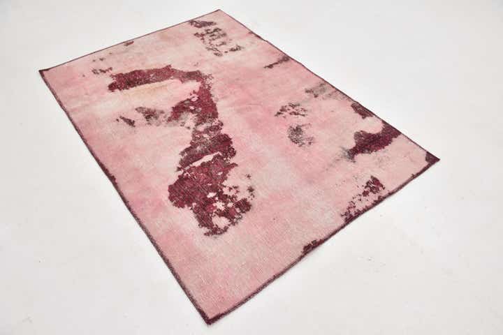 4' x 5' 10 Hand Knotted Ultra Vintage Persian Wool Rug