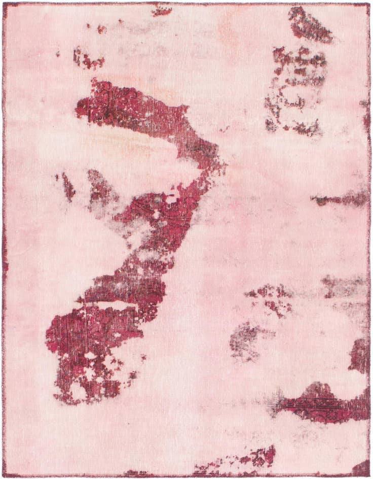 Detail image of 4' x 5' 10 Hand Knotted Ultra Vintage Persian Wool Rug