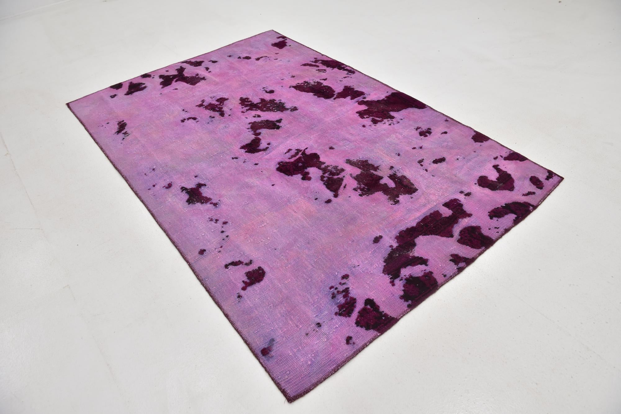 6' x 7' 8 Hand Knotted Ultra Vintage Persian Wool Rug
