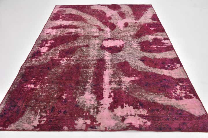 5' 10 x 8' 7 Hand Knotted Ultra Vintage Persian Wool Rug