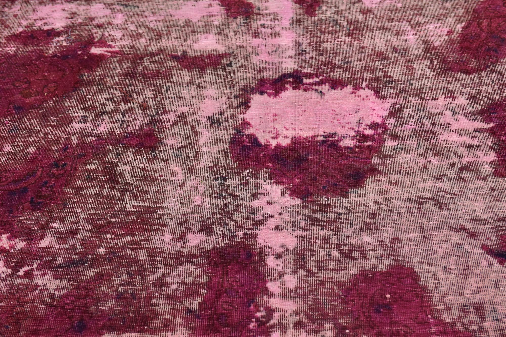 5' 10 x 8' 7 Hand Knotted Ultra Vintage Persian Wool Rug