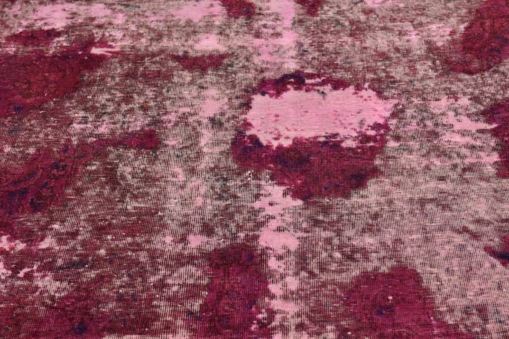 Detail image of 5' 10 x 8' 7 Hand Knotted Ultra Vintage Persian Wool Rug