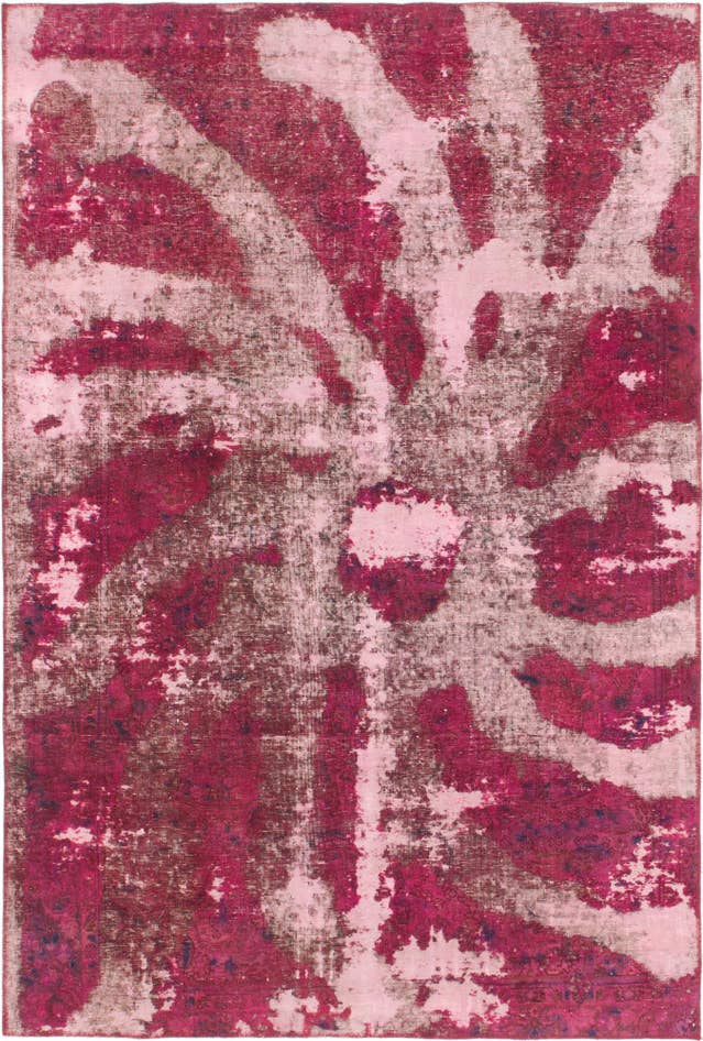 Detail image of 5' 10 x 8' 7 Hand Knotted Ultra Vintage Persian Wool Rug