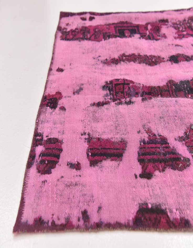 Detail image of 3' 4 x 5' 10 Hand Knotted Ultra Vintage Persian Wool Rug