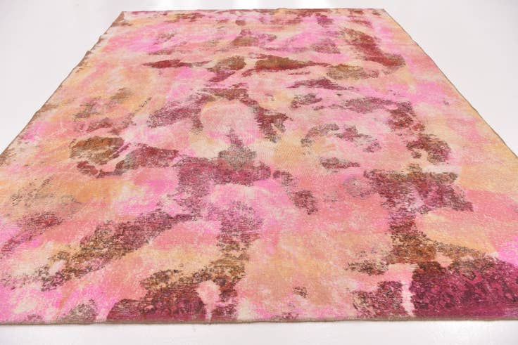Detail image of 8' 10 x 11' 7 Hand Knotted Ultra Vintage Persian Wool Rug