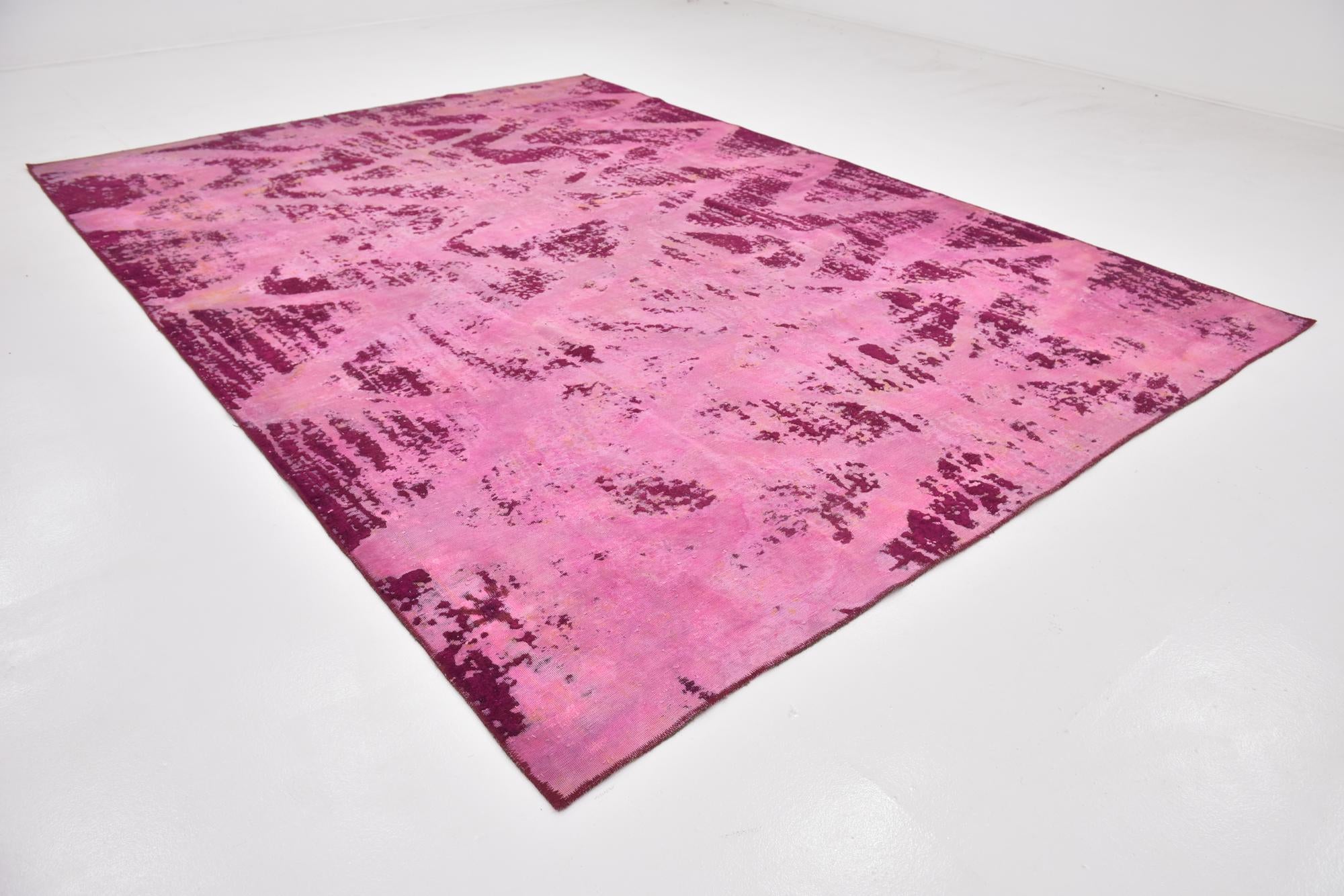 9' x 12' 9 Hand Knotted Ultra Vintage Persian Wool Rug