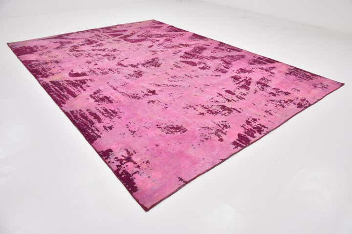 9' x 12' 9 Hand Knotted Ultra Vintage Persian Wool Rug