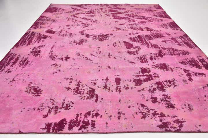 9' x 12' 9 Hand Knotted Ultra Vintage Persian Wool Rug