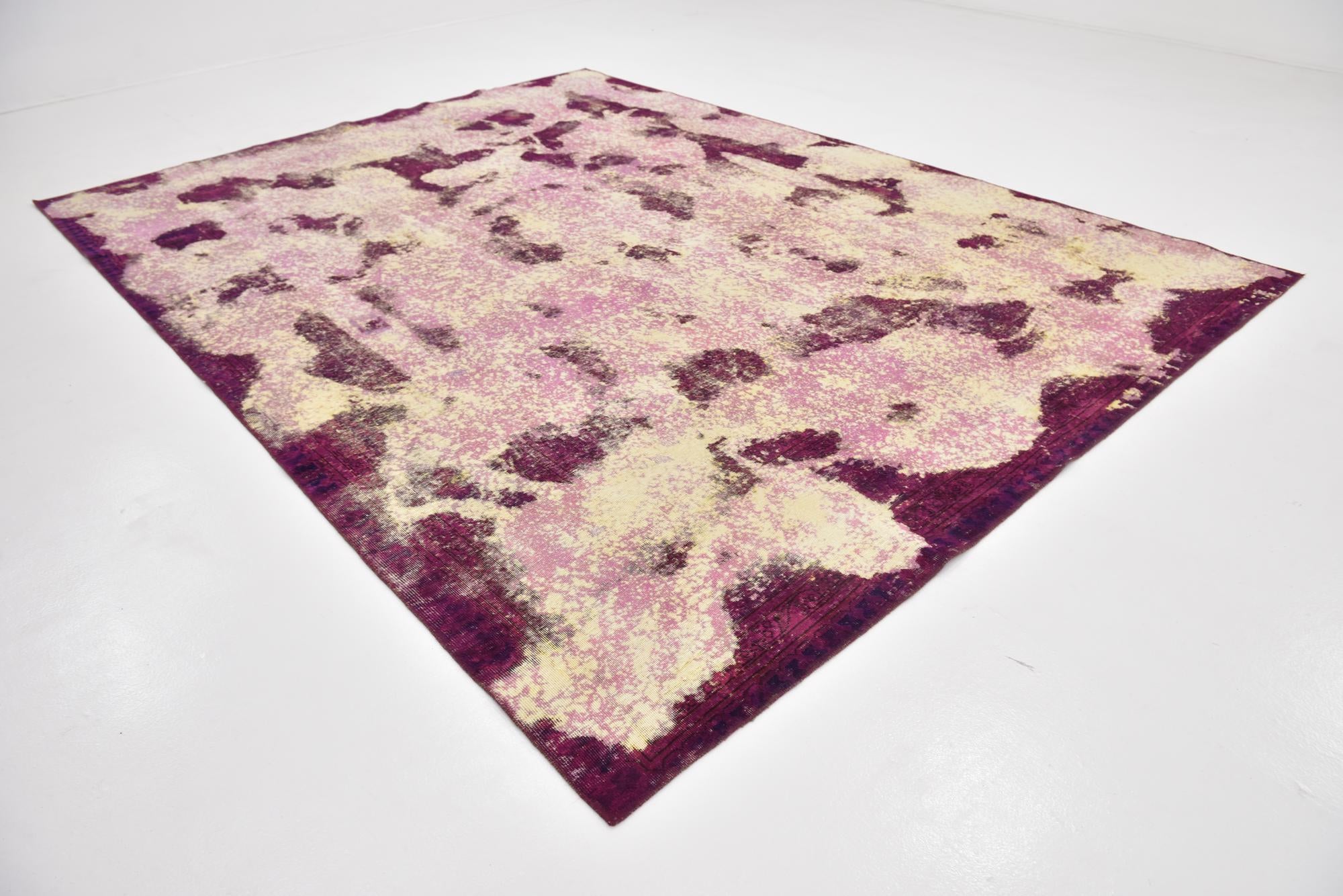 9' x 12' Hand Knotted Ultra Vintage Persian Wool Rug