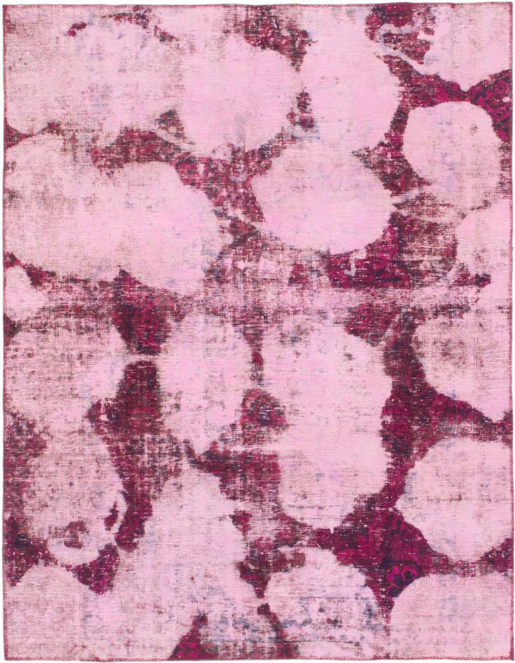 Detail image of 6' x 7' 7 Hand Knotted Ultra Vintage Persian Wool Rug