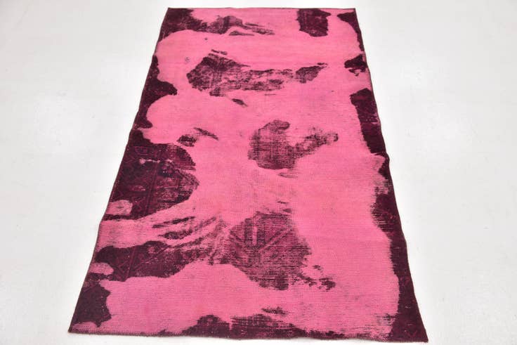 Detail image of 3' 3 x 5' 7 Hand Knotted Ultra Vintage Persian Wool Rug