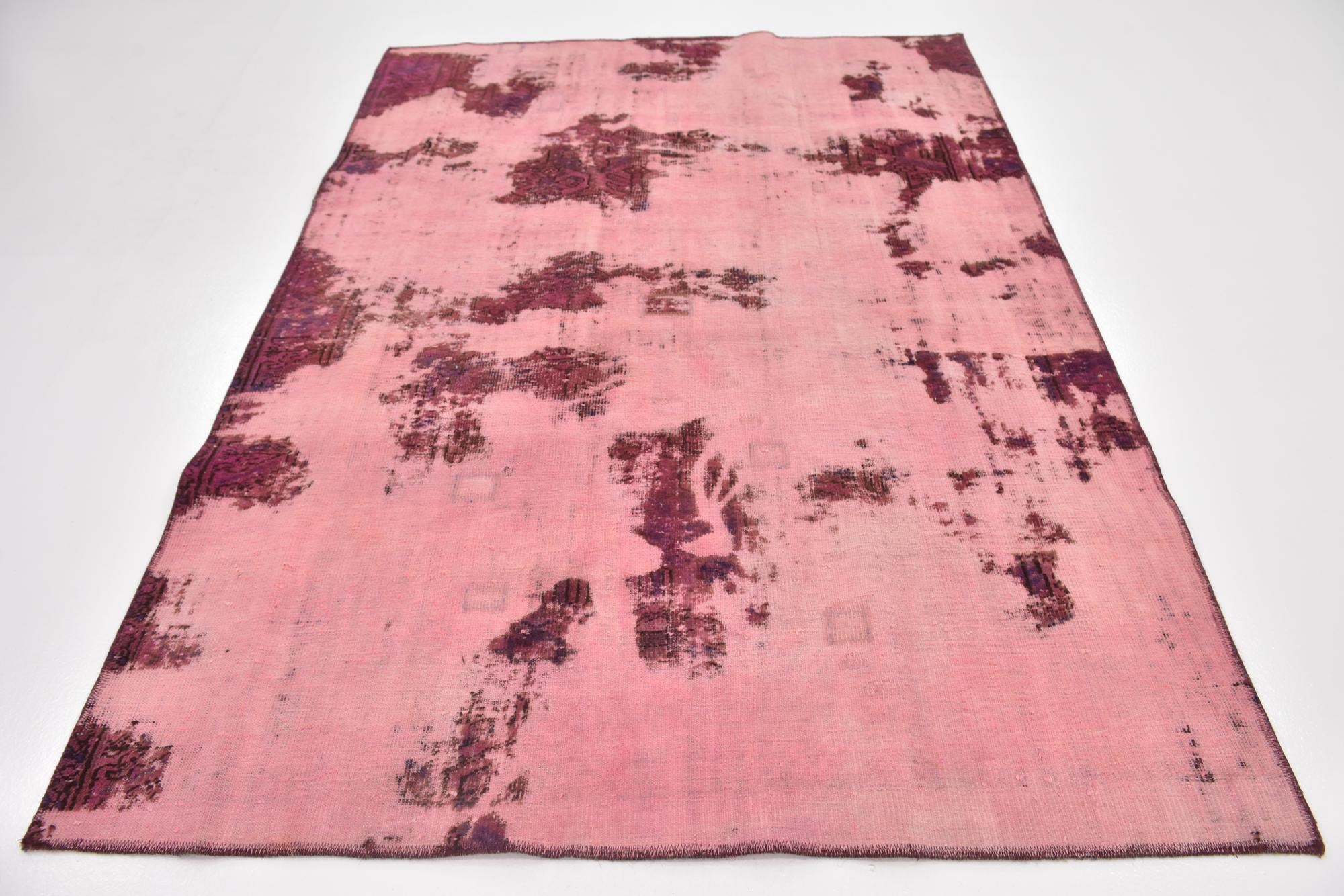 5' 6 x 7' 7 Hand Knotted Ultra Vintage Persian Wool Rug