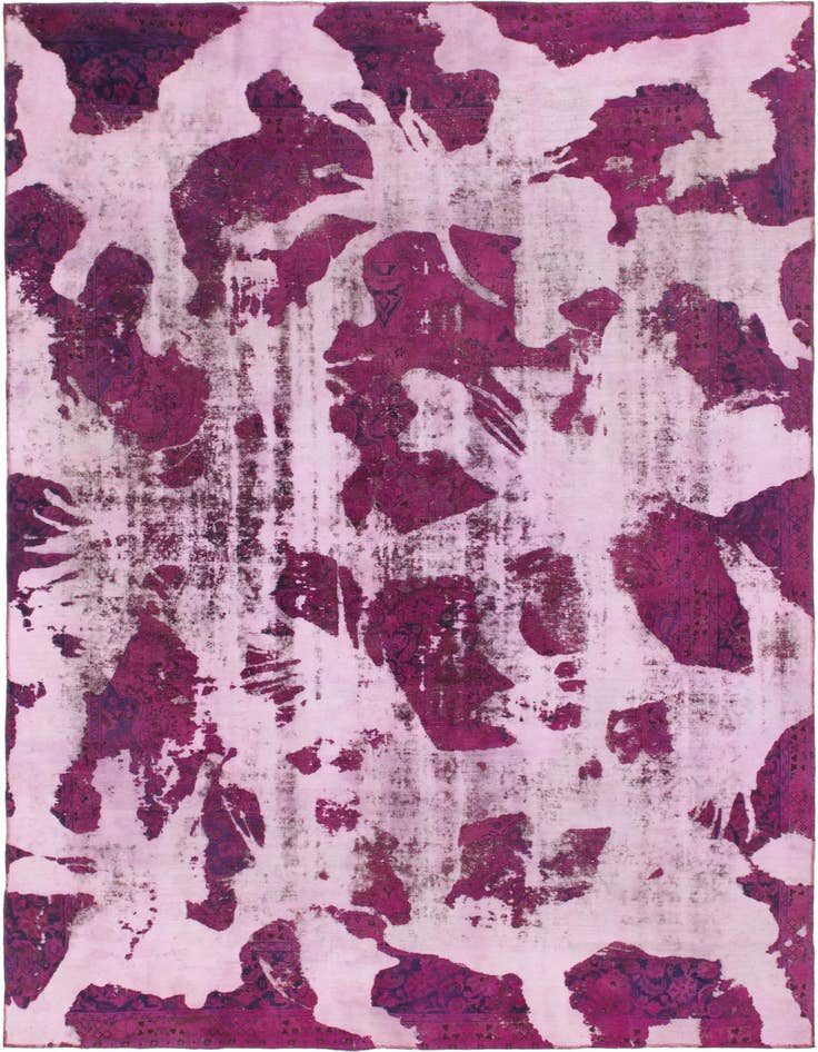 Detail image of 8' 6 x 12' 2 Hand Knotted Ultra Vintage Persian Wool Rug