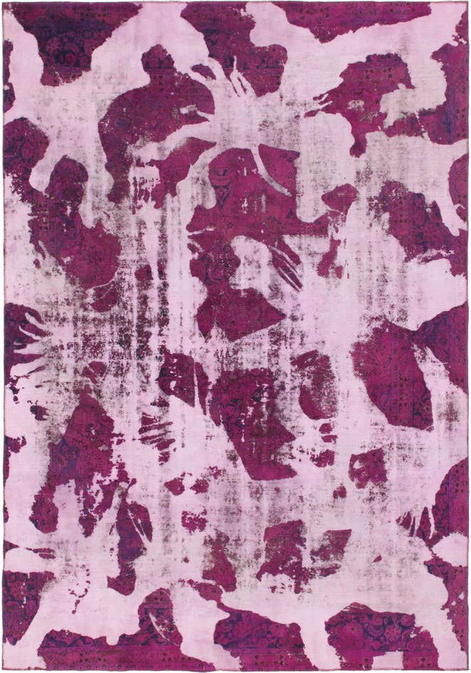 Detail image of 8' 6 x 12' 2 Hand Knotted Ultra Vintage Persian Wool Rug