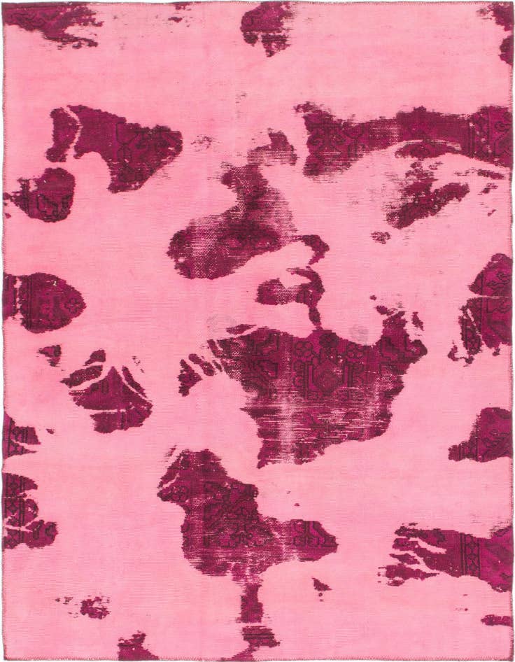 Detail image of 5' 4 x 8' Hand Knotted Ultra Vintage Persian Wool Rug