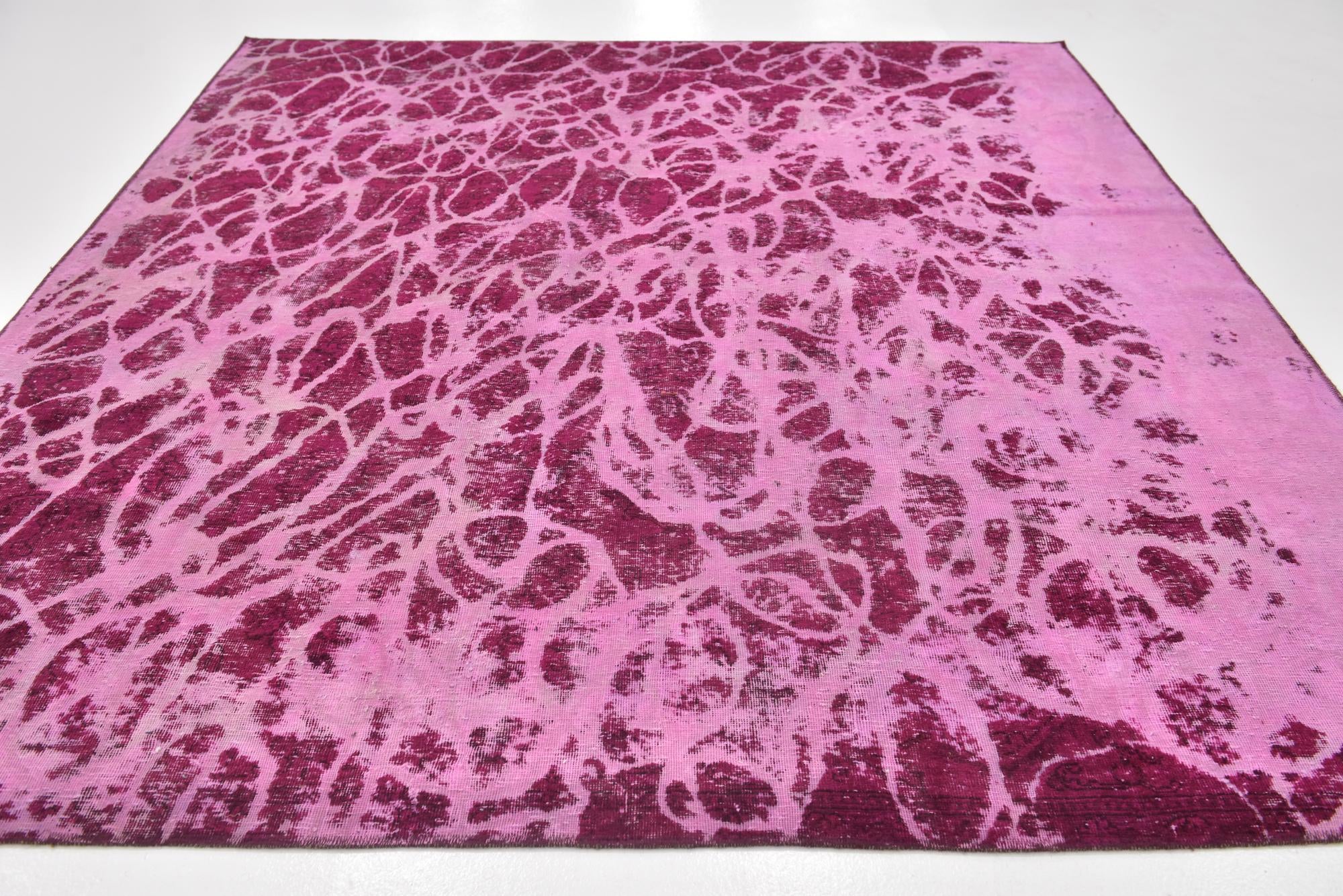 8' 4 x 9' 6 Hand Knotted Ultra Vintage Persian Wool Rug