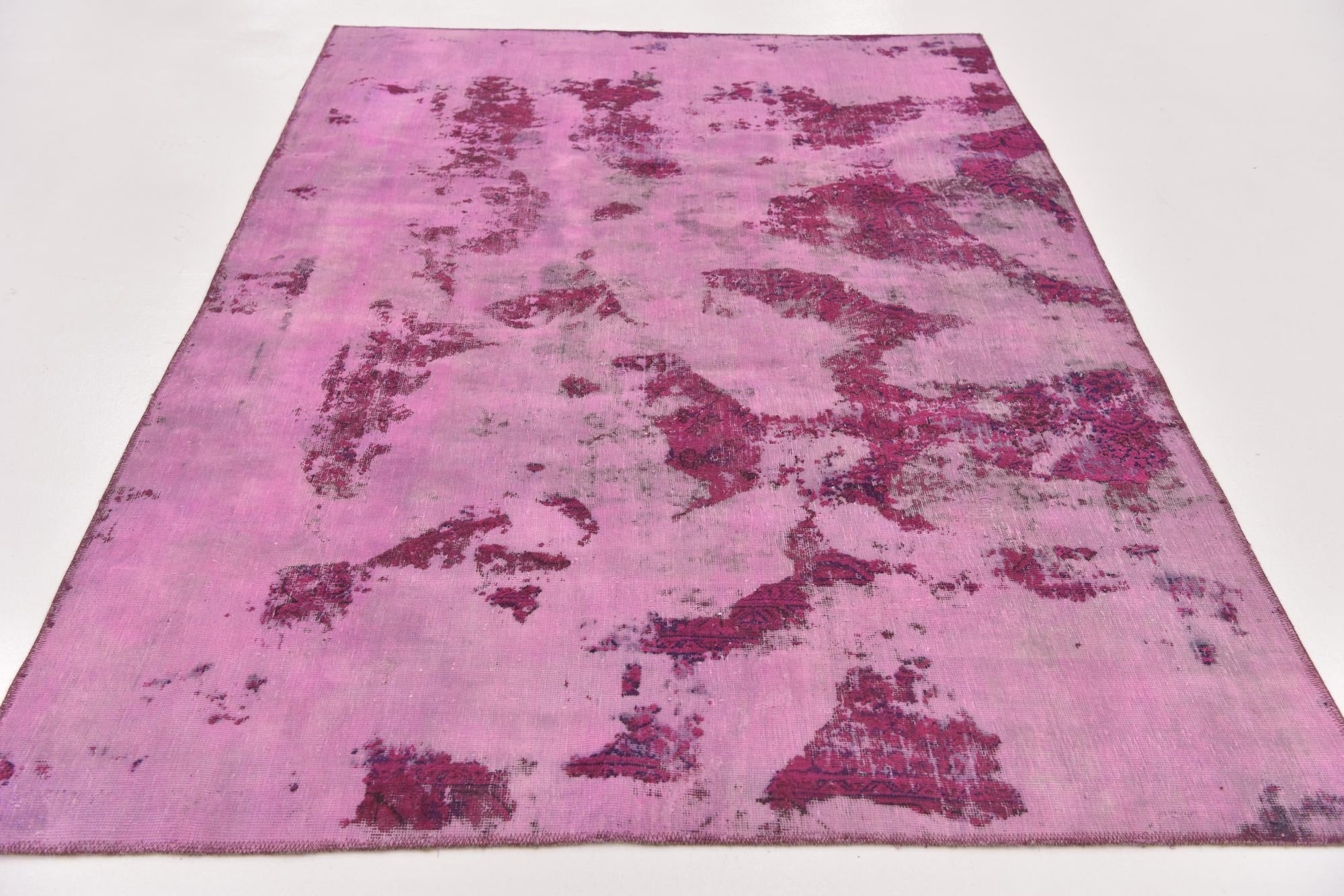5' 2 x 7' 8 Hand Knotted Ultra Vintage Persian Wool Rug