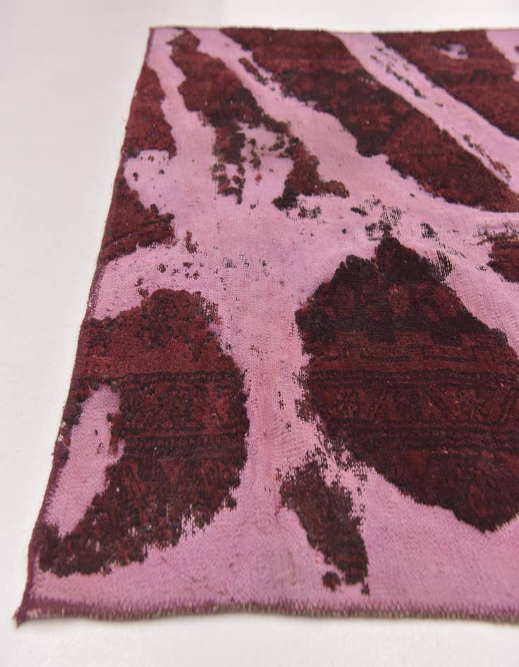 Detail image of 4' 3 x 6' 4 Hand Knotted Ultra Vintage Persian Wool Rug