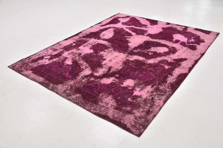 5' 9 x 7' 4 Hand Knotted Ultra Vintage Persian Wool Rug
