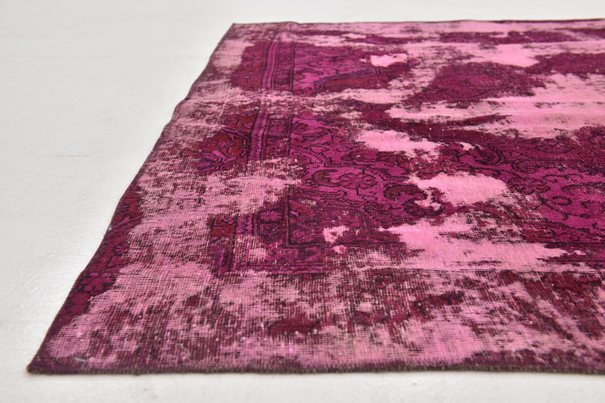 5' 9 x 7' 4 Hand Knotted Ultra Vintage Persian Wool Rug