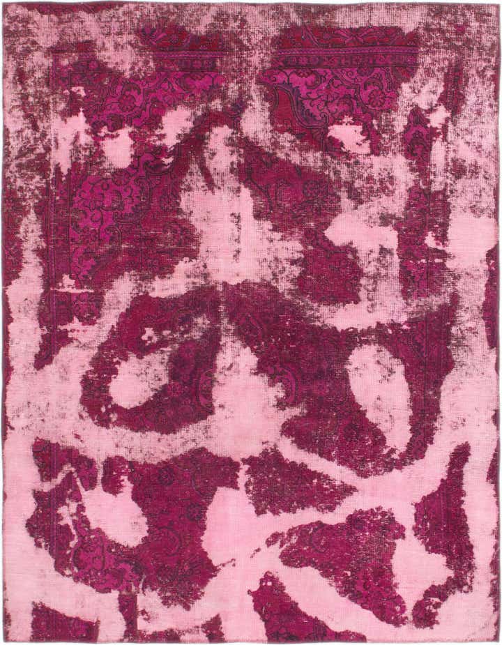 5' 9 x 7' 4 Hand Knotted Ultra Vintage Persian Wool Rug