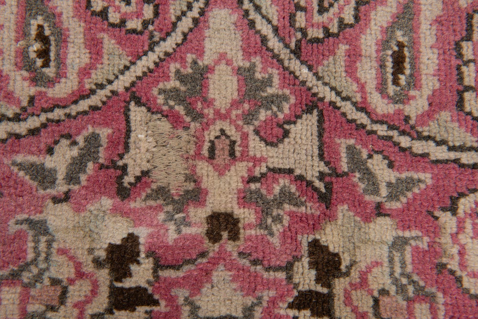 8' 2 x 12' 5 Hand Knotted Ultra Vintage Persian Wool Rug