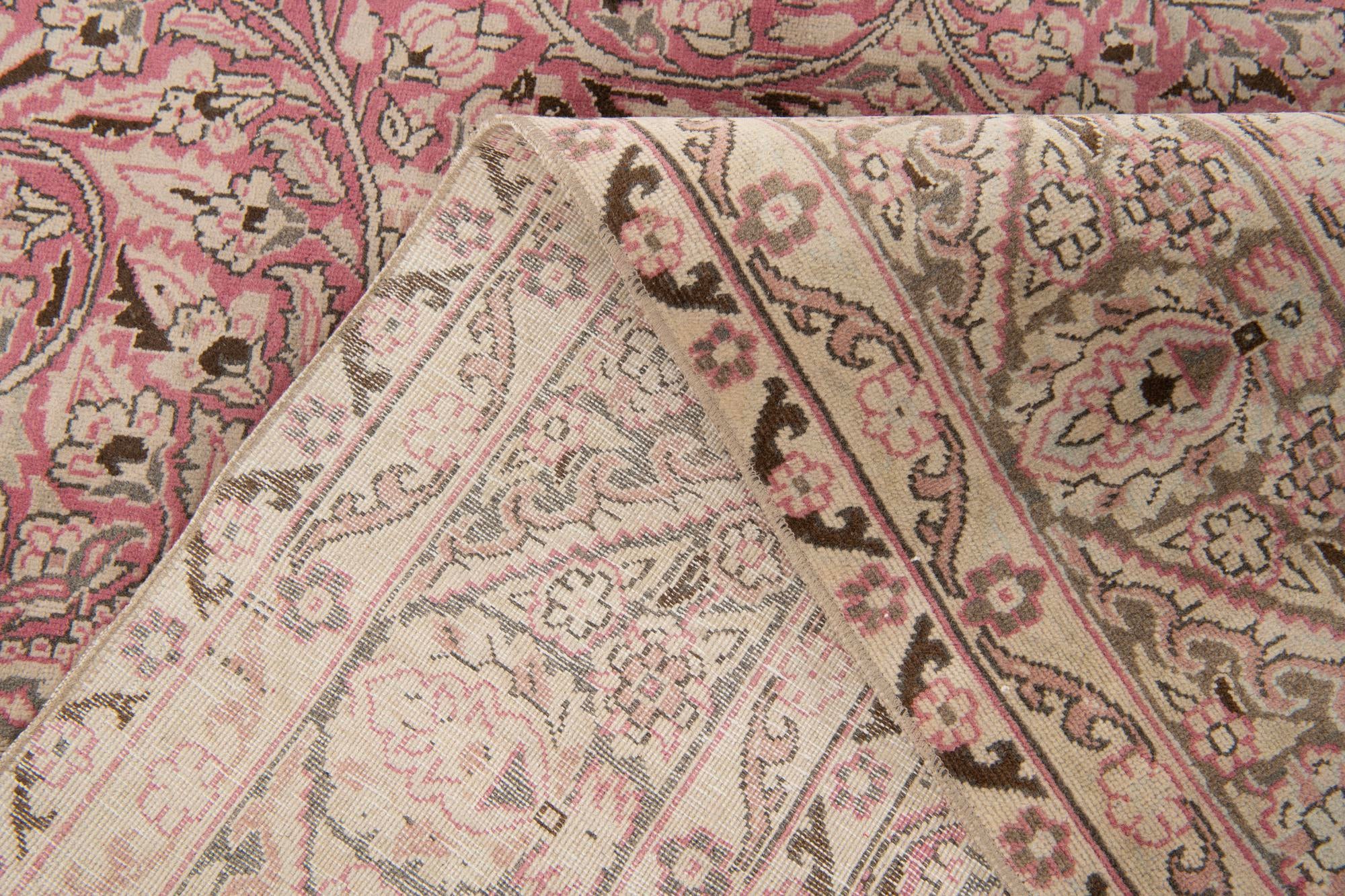 8' 2 x 12' 5 Hand Knotted Ultra Vintage Persian Wool Rug