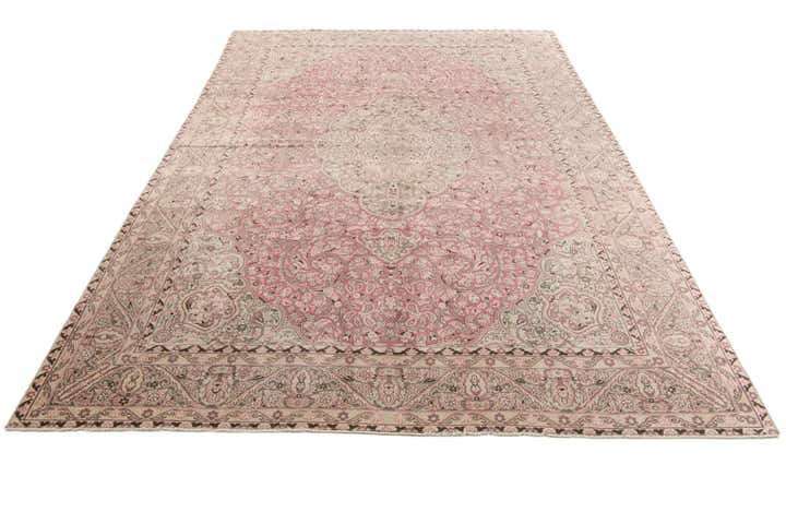 8' 2 x 12' 5 Hand Knotted Ultra Vintage Persian Wool Rug