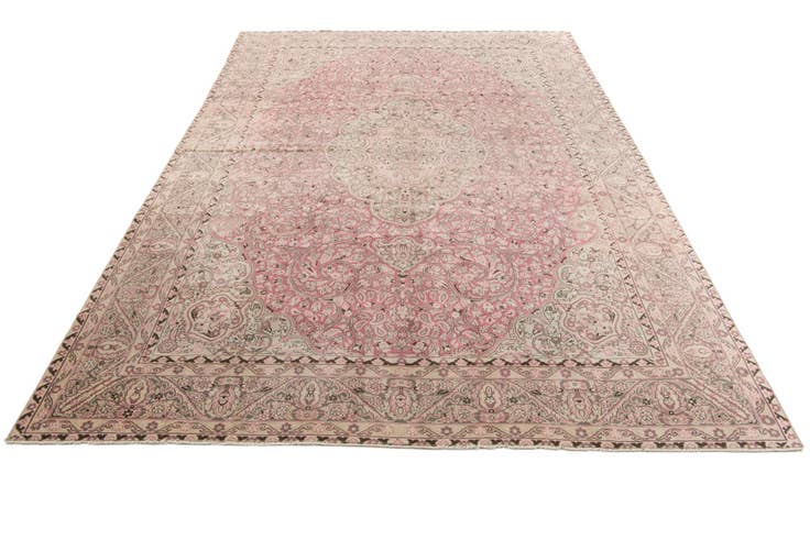 Detail image of 8' 2 x 12' 5 Hand Knotted Ultra Vintage Persian Wool Rug