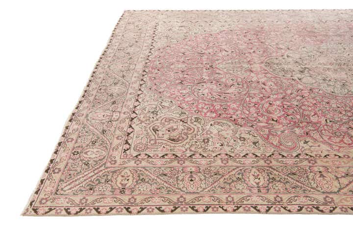 8' 2 x 12' 5 Hand Knotted Ultra Vintage Persian Wool Rug