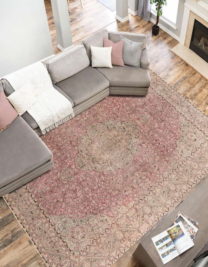 8' 2 x 12' 5 Hand Knotted Ultra Vintage Persian Wool Rug