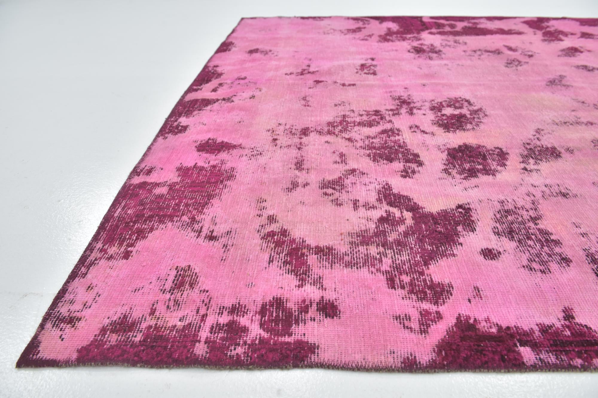 6' 10 x 9' 8 Hand Knotted Ultra Vintage Persian Wool Rug