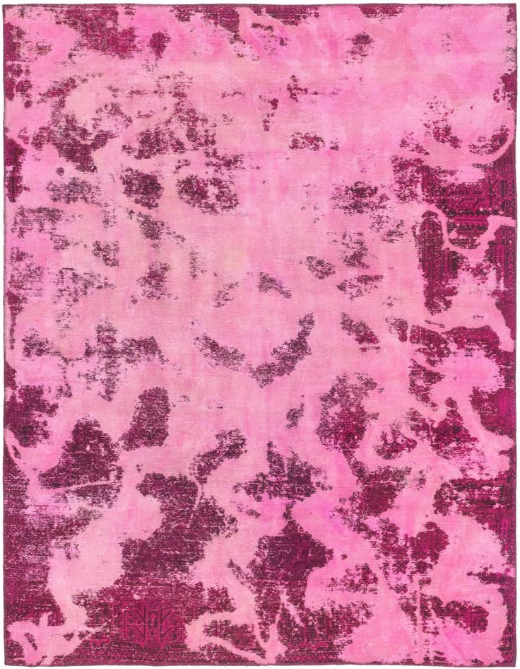 Detail image of 6' 10 x 9' 8 Hand Knotted Ultra Vintage Persian Wool Rug