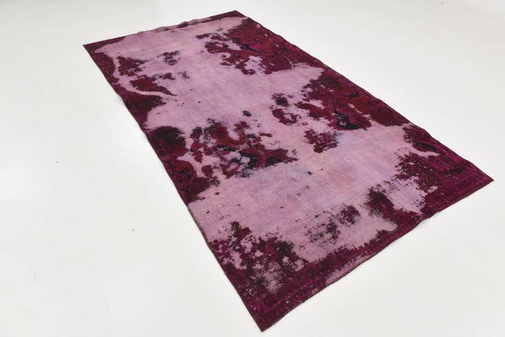 Detail image of 5' 2 x 9' 2 Hand Knotted Ultra Vintage Persian Wool Rug