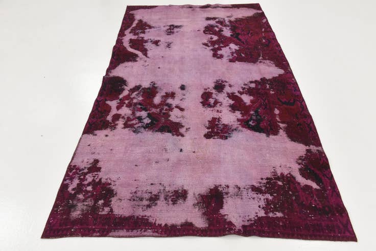 Detail image of 5' 2 x 9' 2 Hand Knotted Ultra Vintage Persian Wool Rug