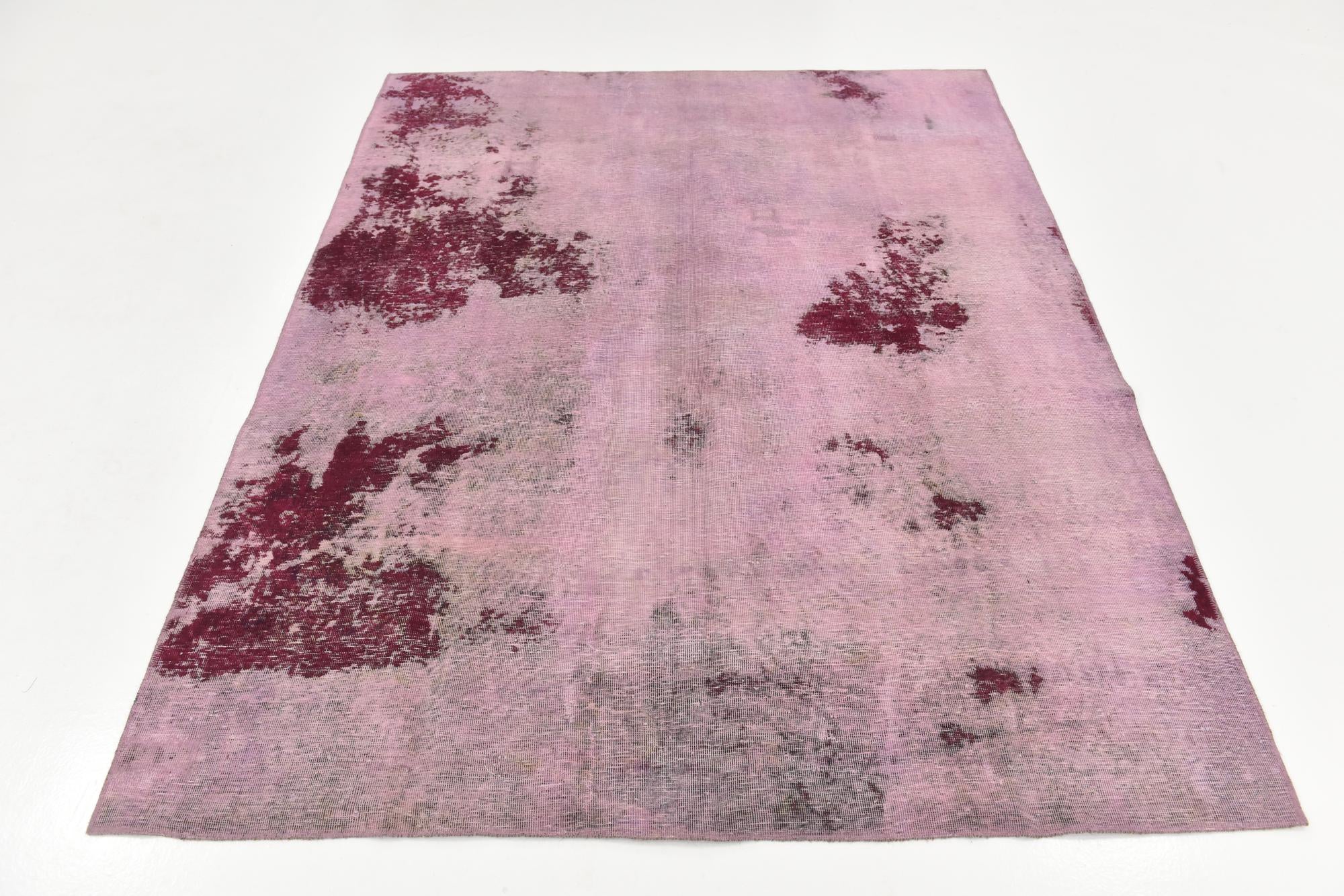 6' 8 x 8' 3 Hand Knotted Ultra Vintage Persian Wool Rug