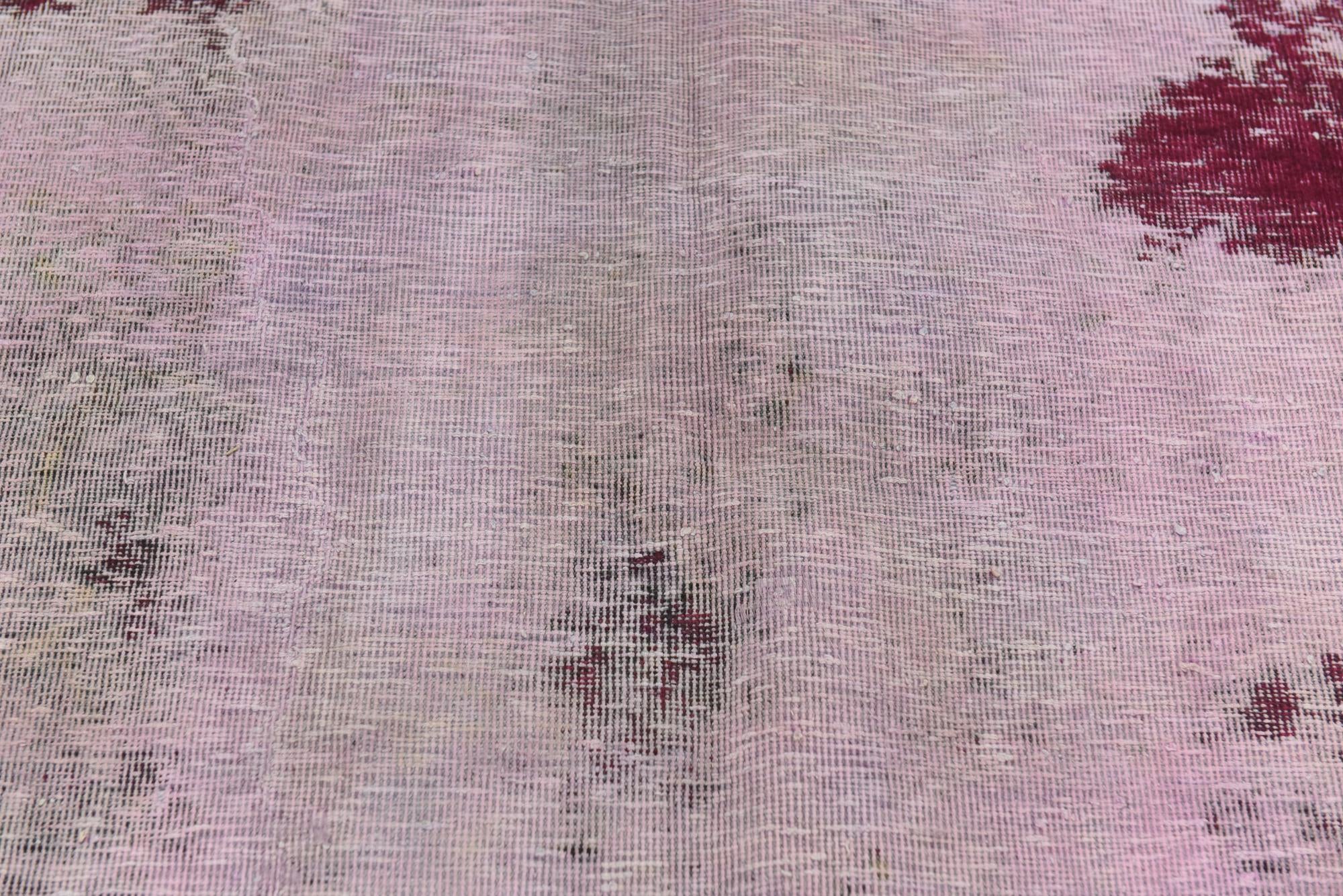 6' 8 x 8' 3 Hand Knotted Ultra Vintage Persian Wool Rug