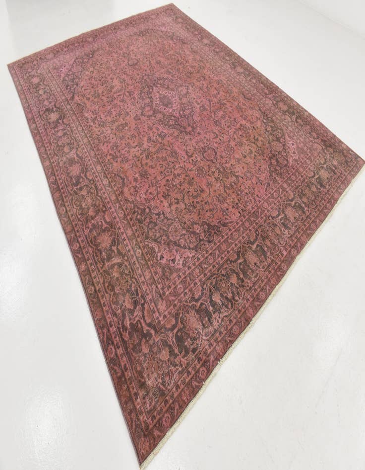 Detail image of 9' 3 x 11' 10 Hand Knotted Ultra Vintage Persian Wool Rug