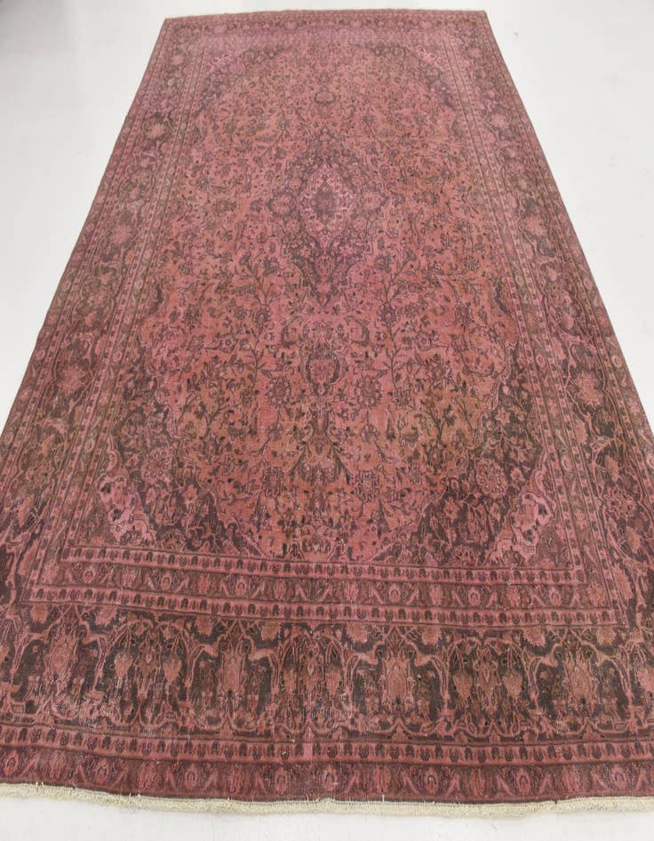 Detail image of 9' 3 x 11' 10 Hand Knotted Ultra Vintage Persian Wool Rug