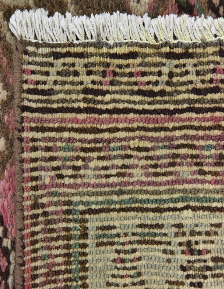 Detail image of 6' 2 x 9' 8 Hand Knotted Ultra Vintage Persian Wool Rug